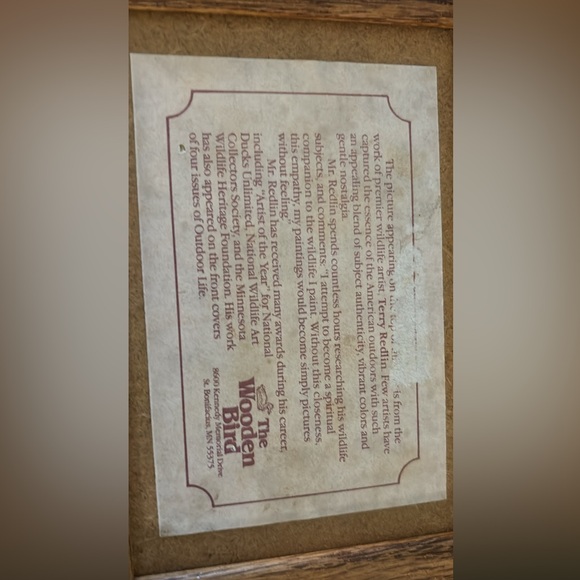 Terry Redlin - Spring Mapling Collage Collection Canvas printed on a wooden box - Picture 3 of 3